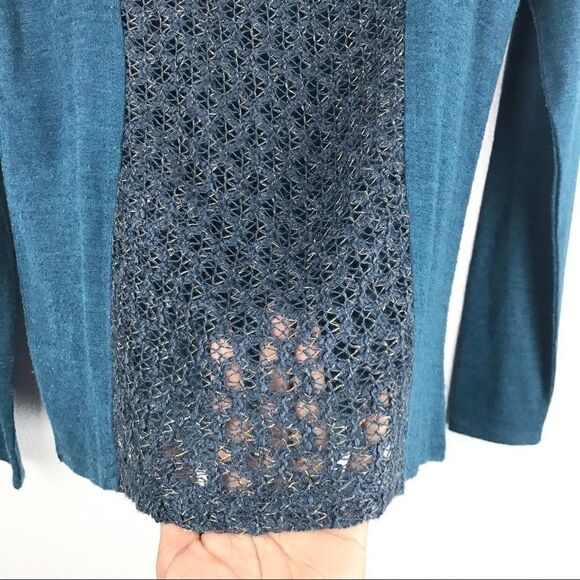 Miss Me Long Sleeve Mesh Top Size M - Picture 4 of 10